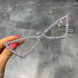 Sexy Triangle Rhinestone Sunglasses UV400