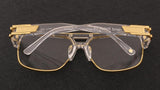 Ken Oversized Luxury Squre Metal Eye Glasses Frame