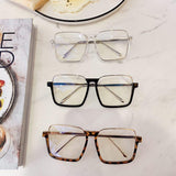 Linda Oversized Square Transparent Glasses