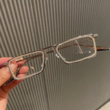 Denise Metal Frame Rhinestone Eyeglasses