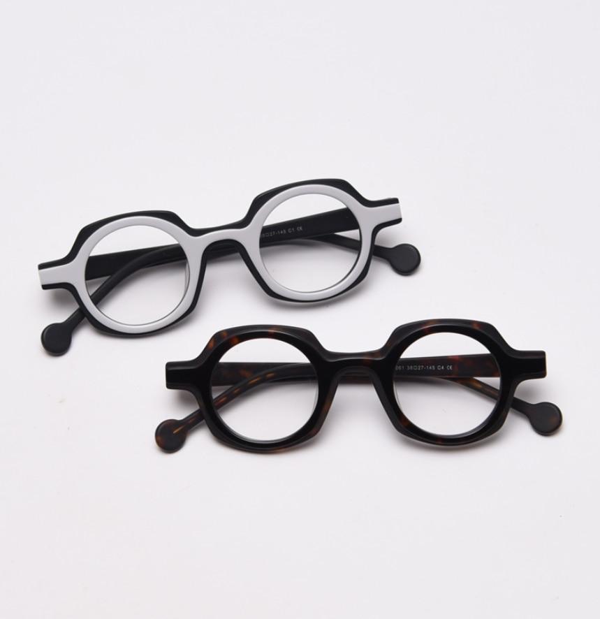 Lou Retro Round Acetate Optical Glasses Frame