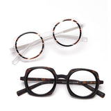 Kim Round Upscale Acetate Optical Glasses Frame