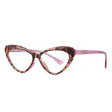 Delia Cat Eye Plastic Titanium Optical Glasses Frame