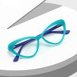Delia Cat Eye Plastic Titanium Optical Glasses Frame