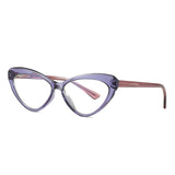 Delia Cat Eye Plastic Titanium Optical Glasses Frame