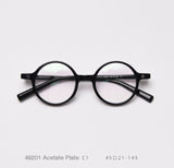 Kirk Acetate Retro Round Glasses Frame