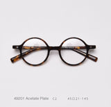 Kirk Acetate Retro Round Glasses Frame