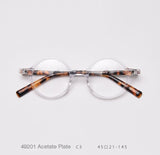 Kirk Acetate Retro Round Glasses Frame