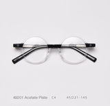 Kirk Acetate Retro Round Glasses Frame