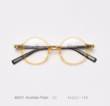 Kirk Acetate Retro Round Glasses Frame