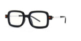 Des Vintage Black Square Glasses Frame