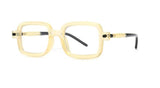 Des Vintage Black Square Glasses Frame