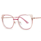 Agatha Cat Eye Hollow Metal Glasses Frames