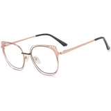 Agatha Cat Eye Hollow Metal Glasses Frames