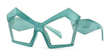 Jenny Oversized Irregular Square Glasses Frame