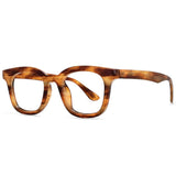 Marcus Retro Square Leopard Glasses Frame