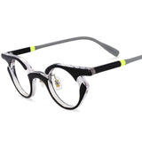 Ann Retro Round Punk Acetate Glasses Frame