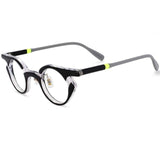 Ann Retro Round Punk Acetate Glasses Frame