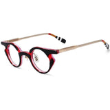 Ann Retro Round Punk Acetate Glasses Frame