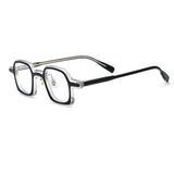 Amos Acetate Retro Square Optical Glasses Frame