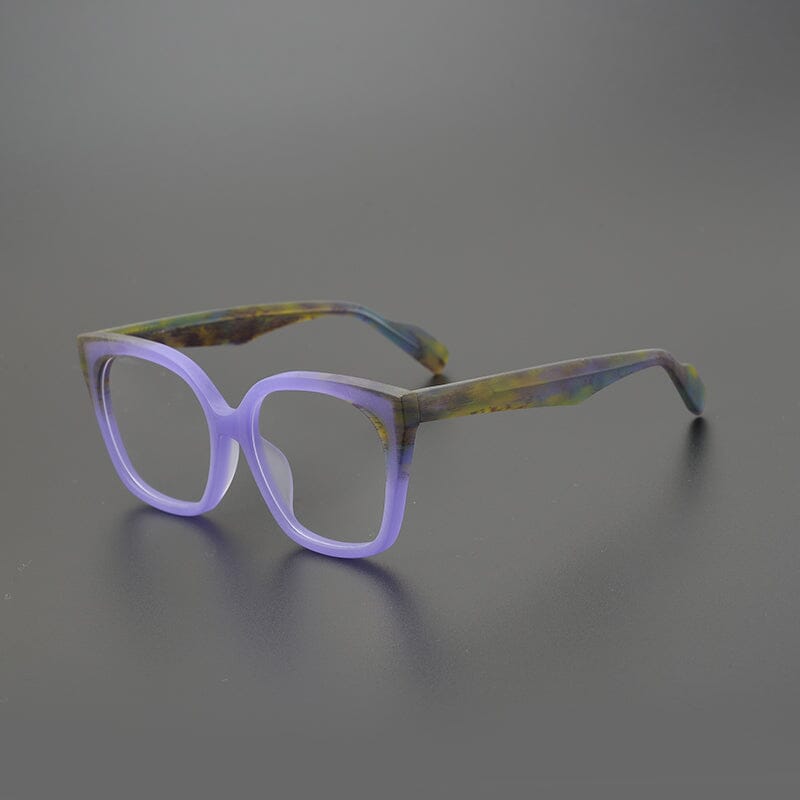Quent Acetate Glasses Frame Rectangle Frames Southood Matte Purple 