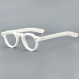 Rolf Vintage Geometric Acetate Glasses Frame Geometric Frames Southood White 