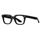 Rowley Vintage TR90 Rectangle Eyeglasses Rectangle Frames Southood Black 