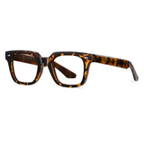 Rowley Vintage TR90 Rectangle Eyeglasses Rectangle Frames Southood Leopard 