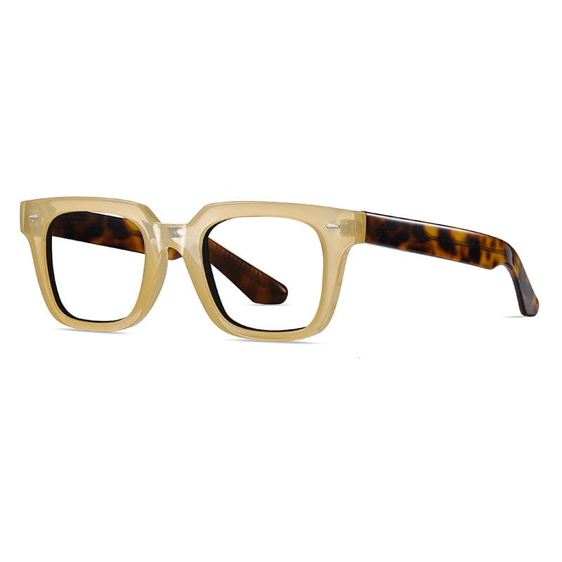 Rowley Vintage TR90 Rectangle Eyeglasses Rectangle Frames Southood Tea 