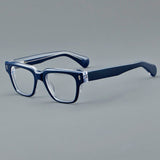 Sveyn Retro Rectangle Acetate Glasses Frame Rectangle Frames Southood Blue 