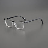 Wyatt Acetate Browline Glasses Frame Rectangle Frames Southood Black 