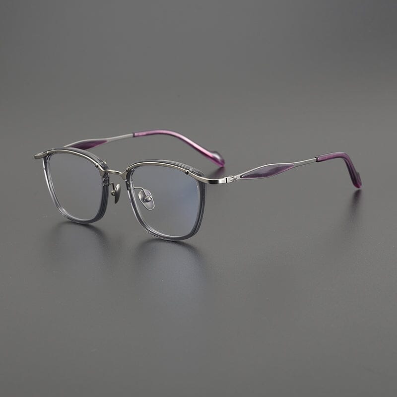 Yogi Vintage Glasses Frame Rectangle Frames Southood Grey Silver 