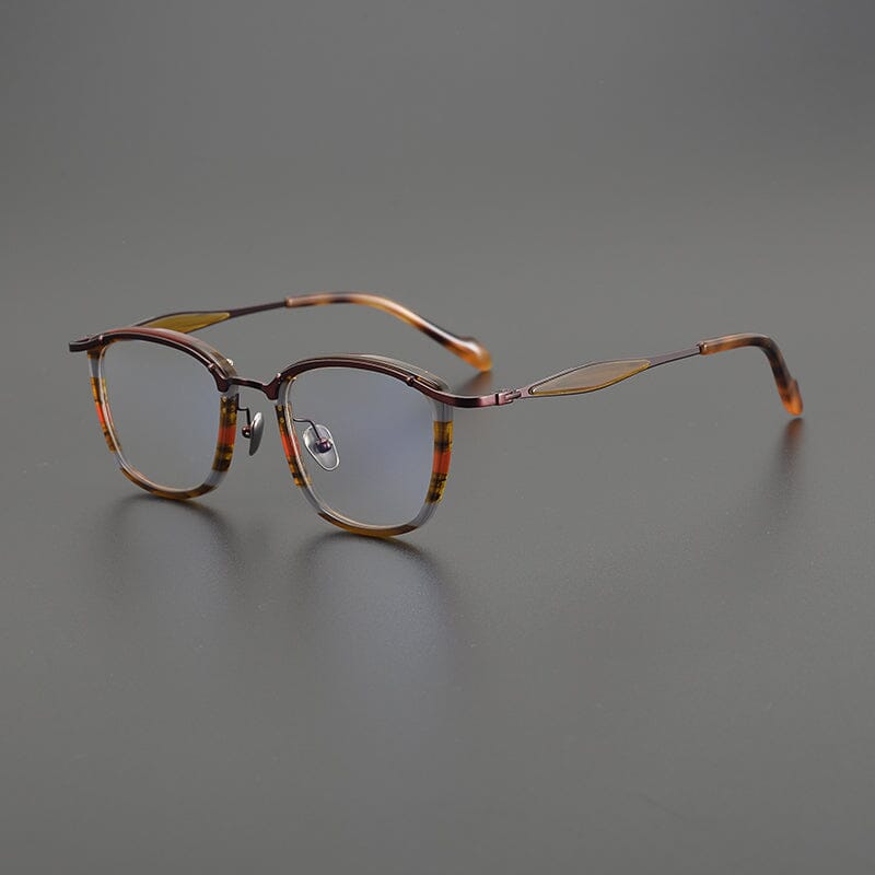 Yogi Vintage Glasses Frame Rectangle Frames Southood Red Stripe 